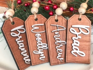 Personalized Wooden Tags
